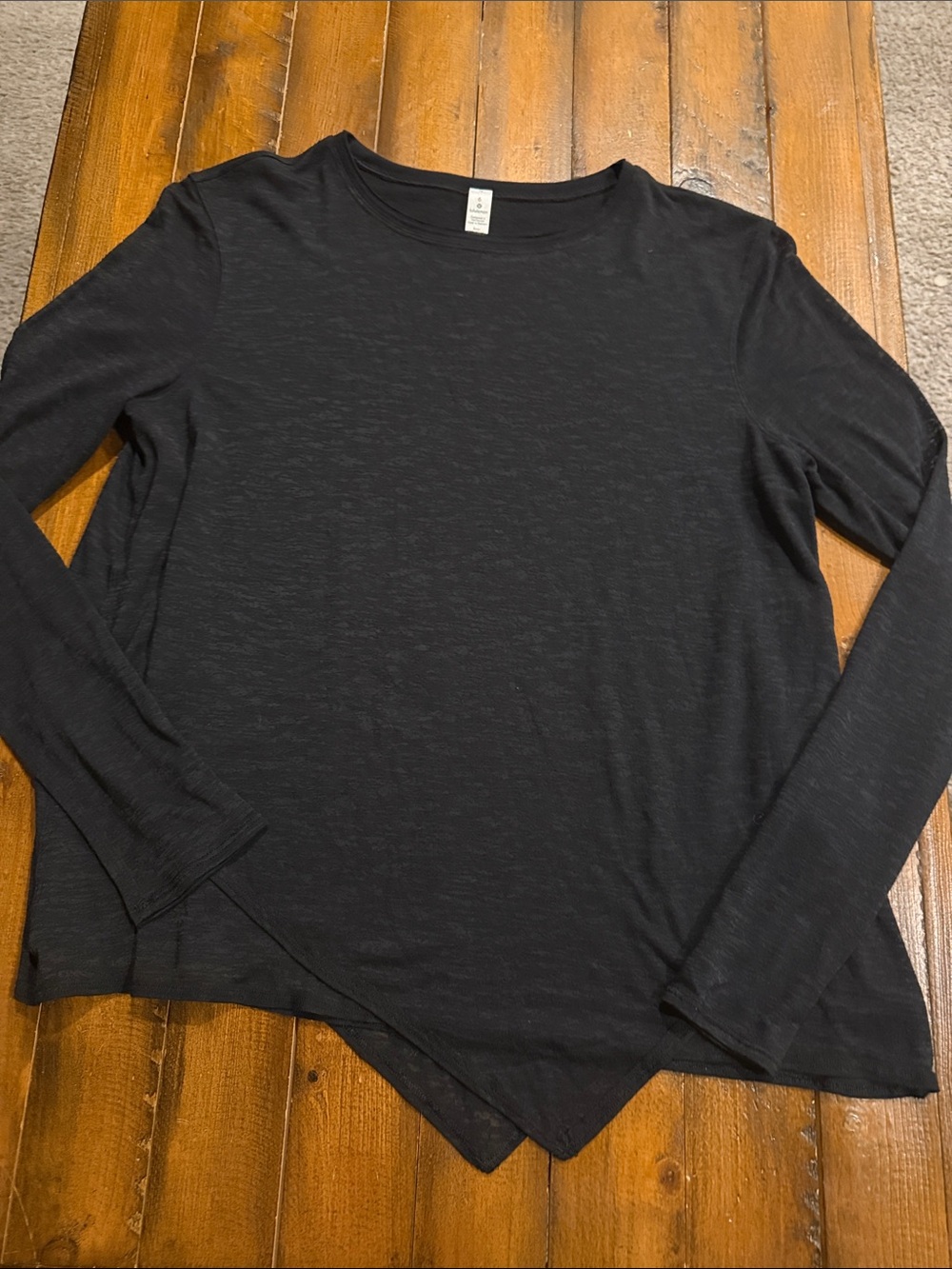 lululemon athletica Black Long Sleeve Crew Neck Sweater
